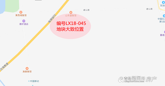 根据出让公告显示,编号lx18-045地块具体位置位于水马路东梁氏果蔬南图片