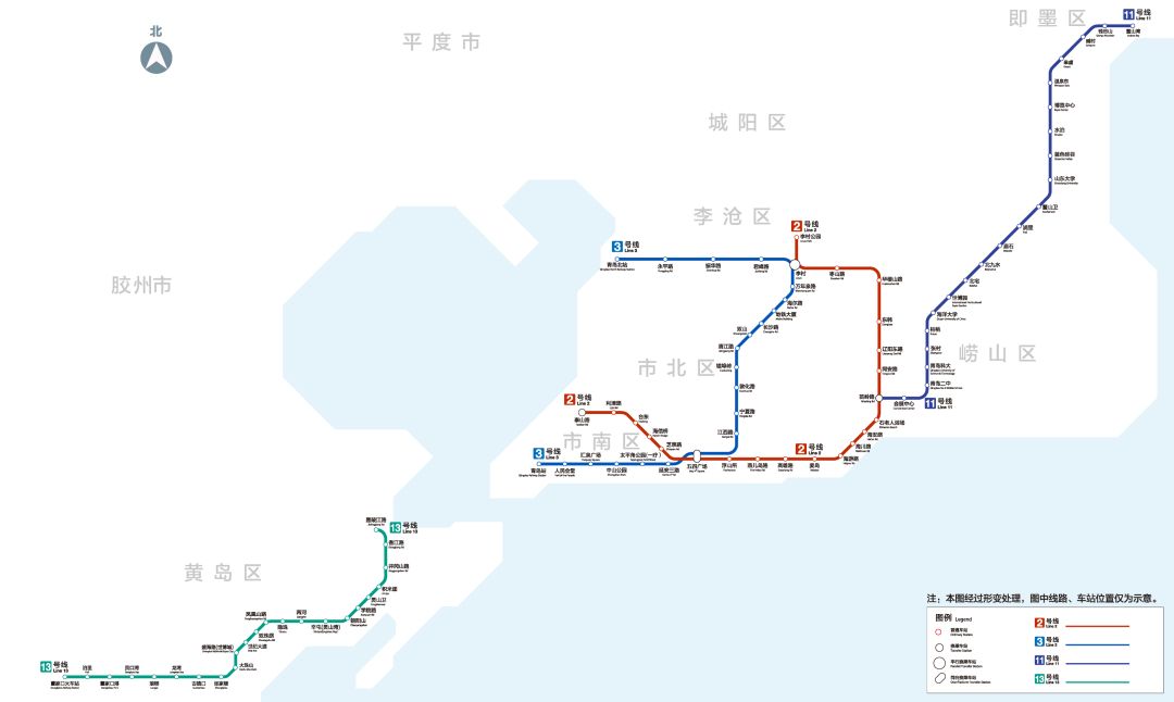 2020七条线，青岛将形成真正地铁网!3号|2号|11号|13号|1号|7号|8号线