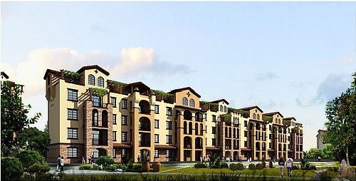 新盘 城阳阳光公园1号 西班牙风格40-188平米