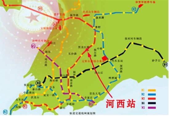青岛市将有市规划的8条地铁线4条经过李沧