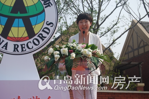 世茂集团环渤海区区域营销总监孙钰女士在现场致辞