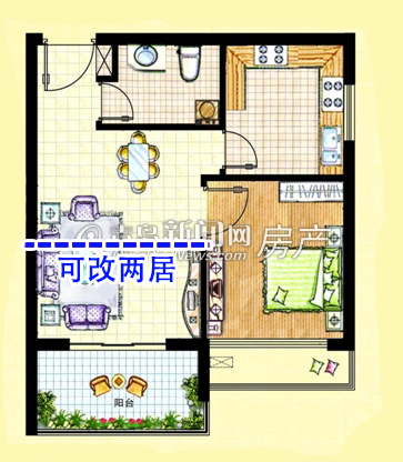 馨海国际城47㎡住宅叫板东方影都公寓 单价低