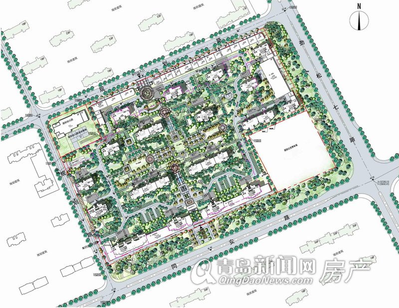 金地浮山后项目规划总平面图 金地浮山后项目规划总平面图
