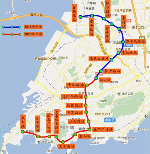 半年总结看青岛地铁 全面解读在建地铁线路进展情况