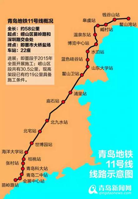 青岛地铁2号线近期试运行 已进入开通前最后冲刺阶段