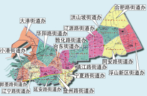 市北重新划分街道行政区 合为16个街道办(图)