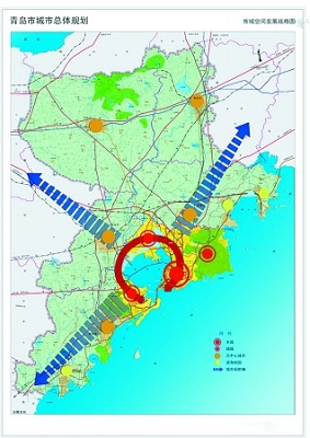 青岛市总体规划图