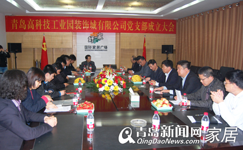 青岛高科技工业园装饰城有限公司党支部成立