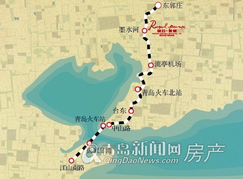 地铁m1号线墨水河站就在社区门口 青岛新闻网