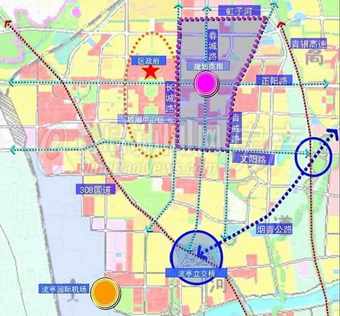 城阳将春城路两侧打造成10万人居住区-青青岛社区图片