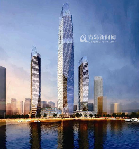 新海天大酒店效果图出炉 建三座摩天楼最高36