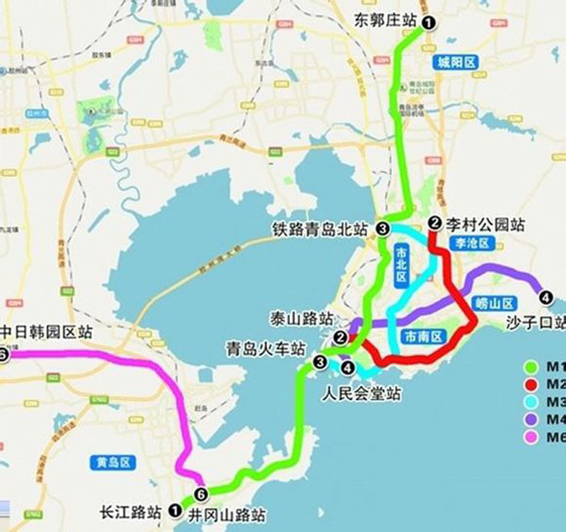 青岛 地铁 M3线 M2线 M1线 建成 通车
