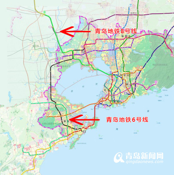 青岛地铁新进展:8号线6号线近期环评公示