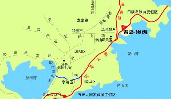莱青线即墨段改线工程今年8月开工 连接滨海大道图片
