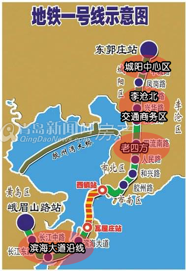 青岛,地铁,开建,新兴片区,串联,2020,十三五