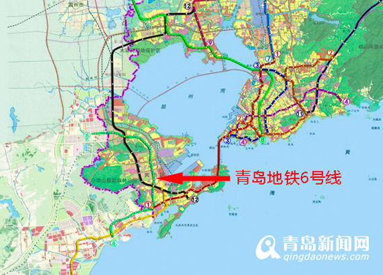 组图：青岛市地铁6号线一期工程