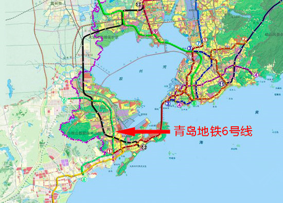 青岛地铁6号线招标 造价105.8亿全长30.3公里