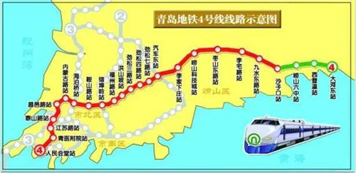 除了地铁3号线已开通 咱们来看看青岛多条地铁