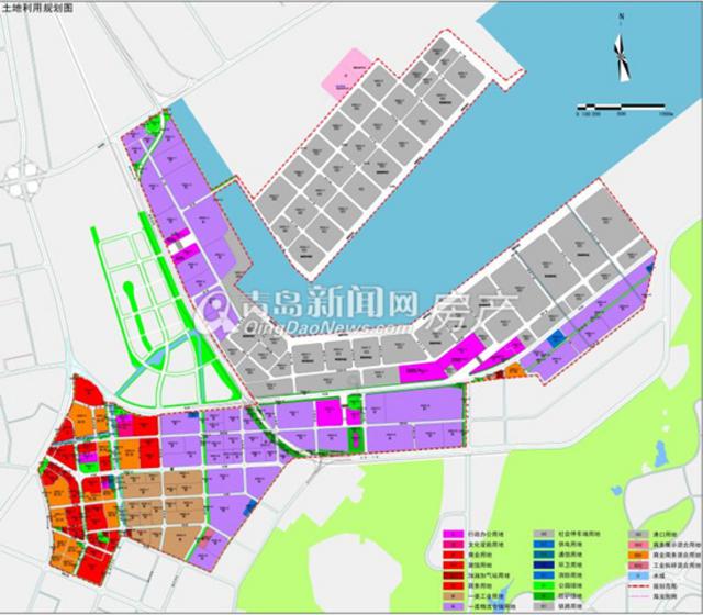 首发:青岛前湾保税港区控制性详细规划公示 将打造"一心四片区"