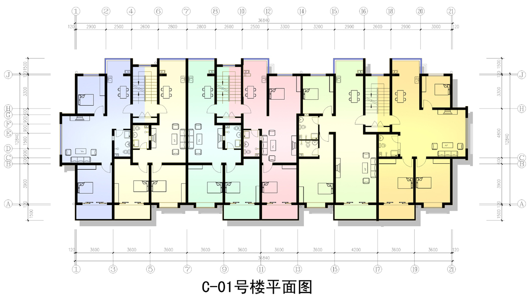 C-01楼平面图
