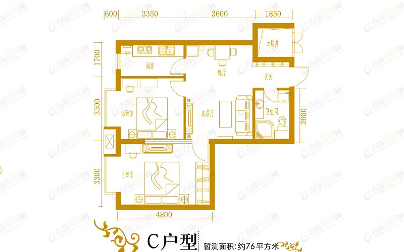 都市118 户型图C