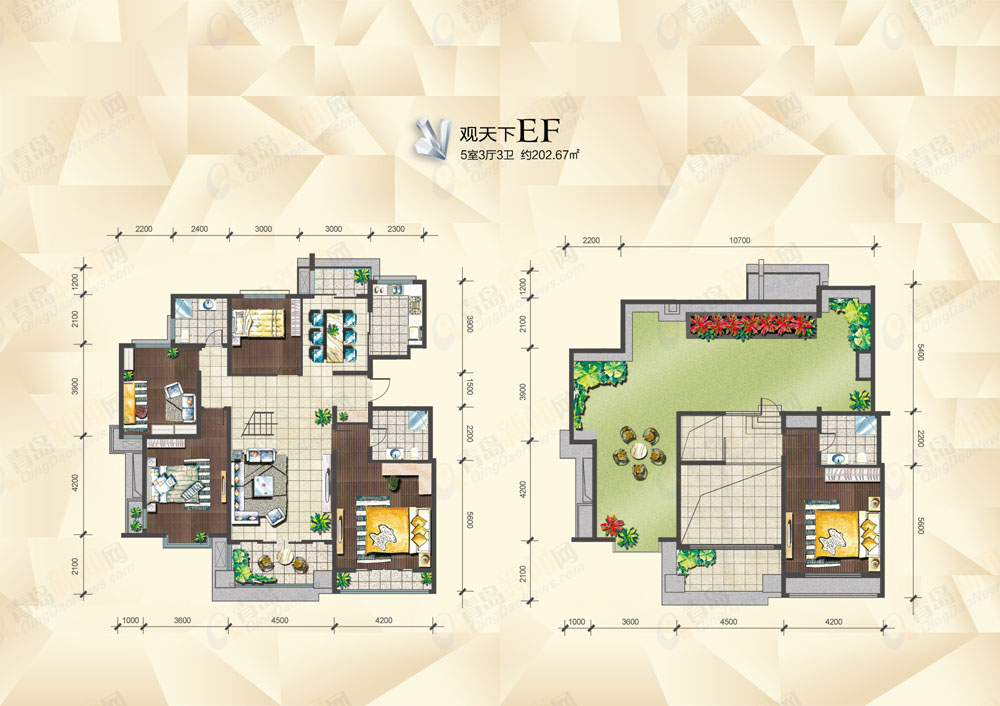 龙泽山庄户型图观天下EF