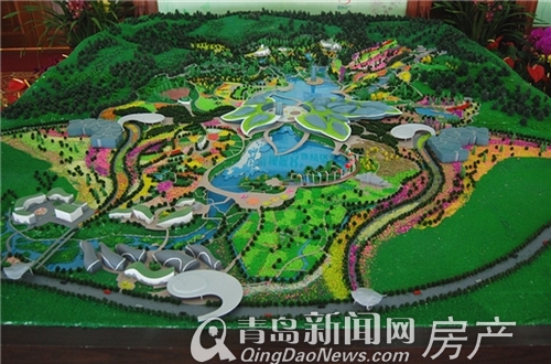 世园会沙盘设计方案之一李村河公园长廊"李沧是城乡结合部,面积大