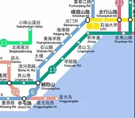 青岛西海岸近期规划5条地铁 未来匹配9条地铁线