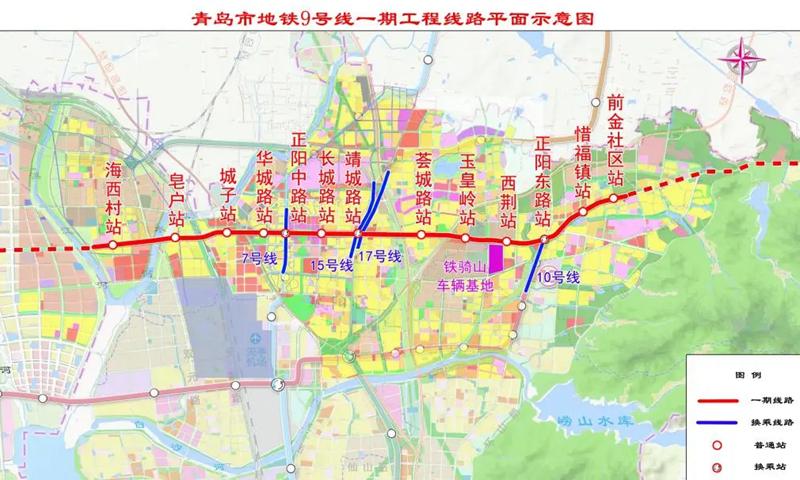 青青島觀察意義重大9號線一期開建膠州灣北岸地鐵即將成網