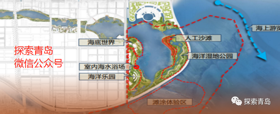 最新规划图上合示范区将建大剧院人工沙滩水景喷泉地下环路
