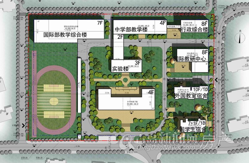 嶗山區東薑片區新規劃 私立青島白珊學校將拆除重建(圖)