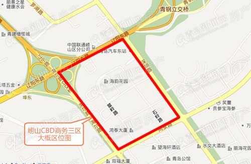 崂山商务区,崂山CBD,青岛CBD中央商务区,青岛商务区