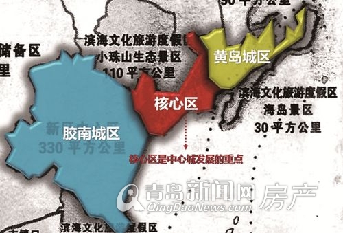 西海岸核心区是未来青岛西部主城区