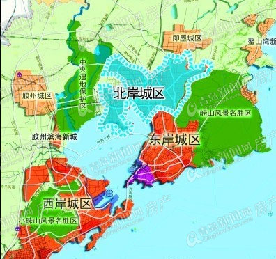 北岸新城,三城联动,青岛规划