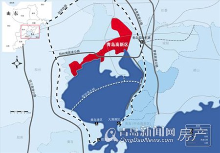 青岛市高新技术产业开发区区位图