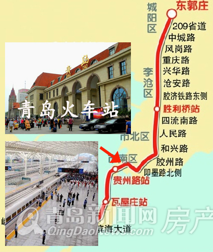 走访,地铁,M1交通枢纽,火车北站,铁路北站,黄岛汽车站,流亭,