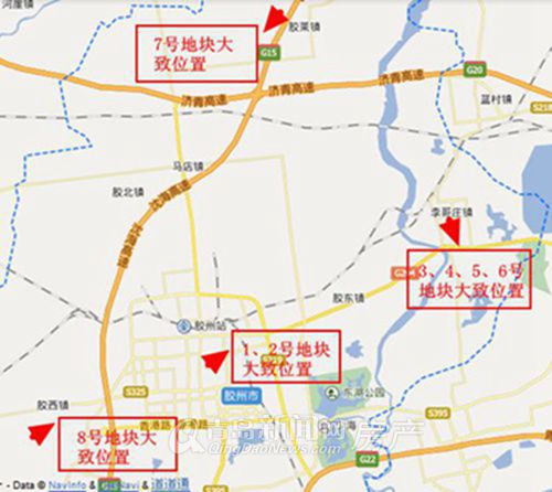 此次出让的8幅地块全部为商业、住宅用地