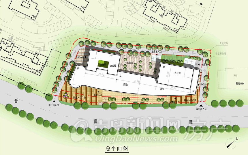 市北区台柳路252号地块规划总平图