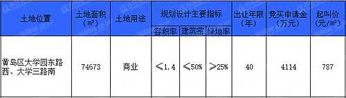 黄岛,商业用地,网络拍卖