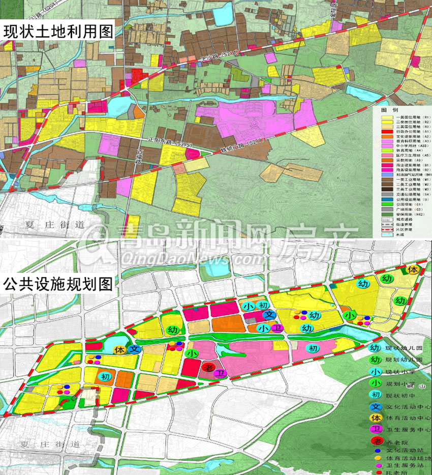 城阳区,建设规划,7大片区